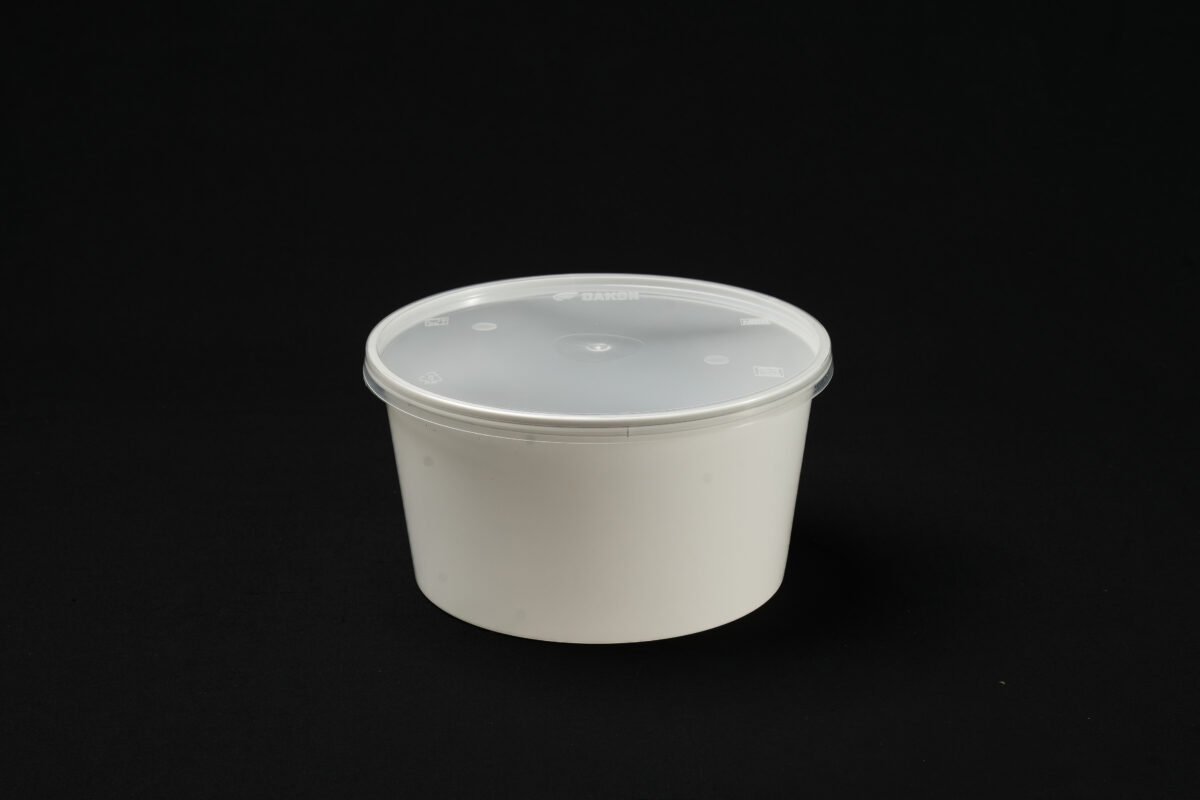 DAKON 1000ml Flat Round Container - Image 3