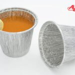 210 ml disposable aluminium foil glass