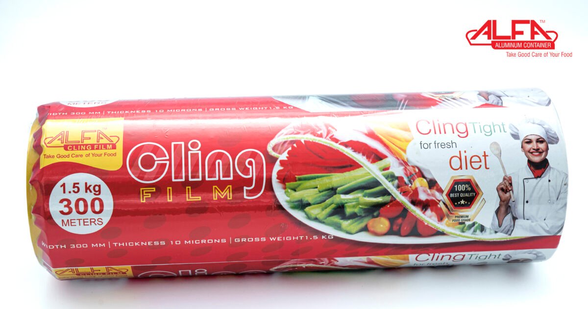 Alfa Cling Film 300 Meters (1.5 KG) - Image 1