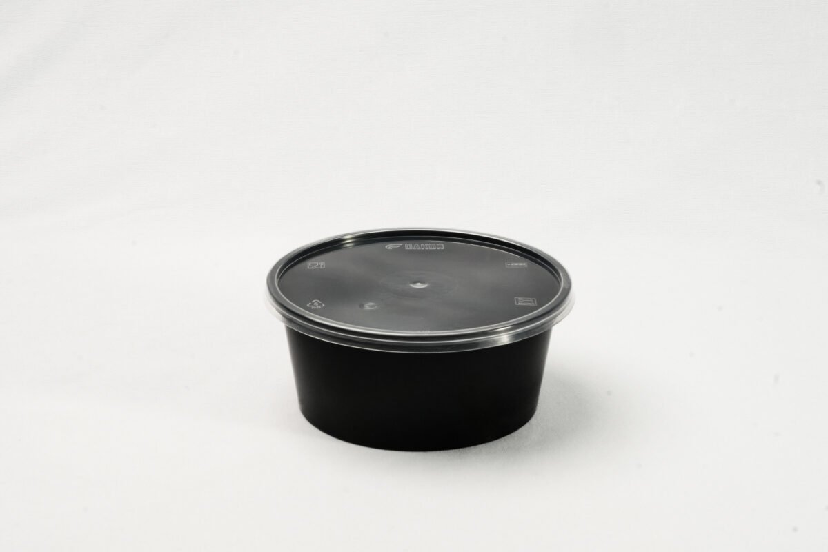 DAKON 400ml Flat Round Container - Image 1