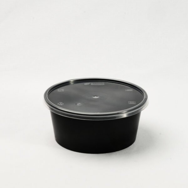 DAKON 400ml Flat Round Container
