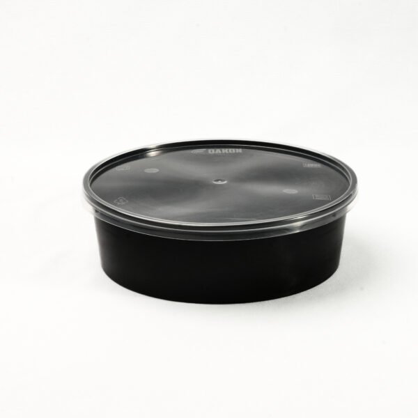 DAKON 600ml Flat Round Container
