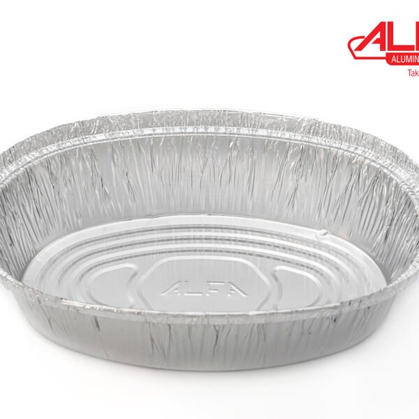 Aluminium Container 600 ML Oval