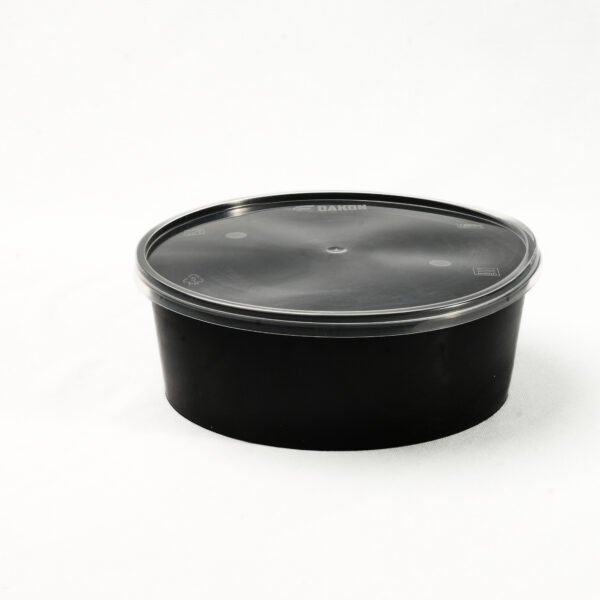 DAKON 750ml Flat Round Container