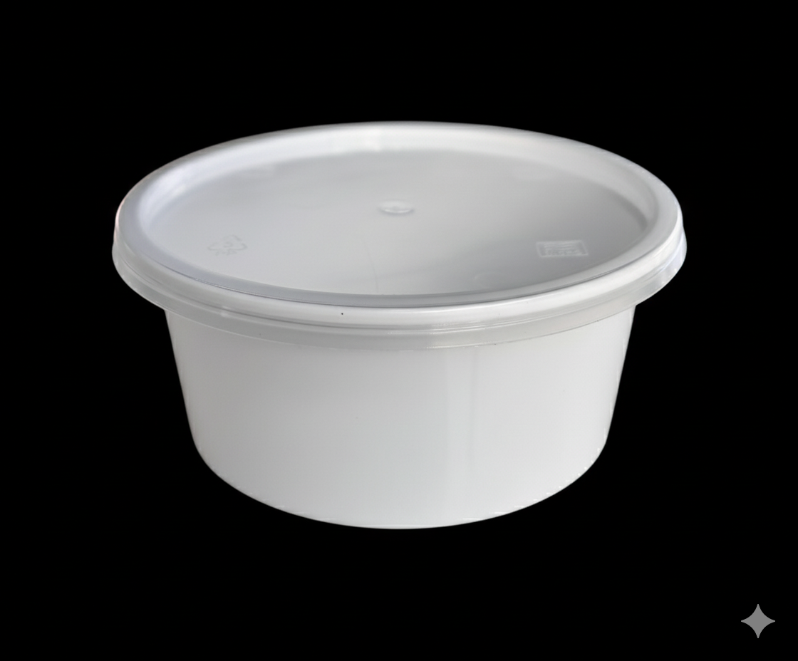 200 ml tall 200 ml disposable plastic food container