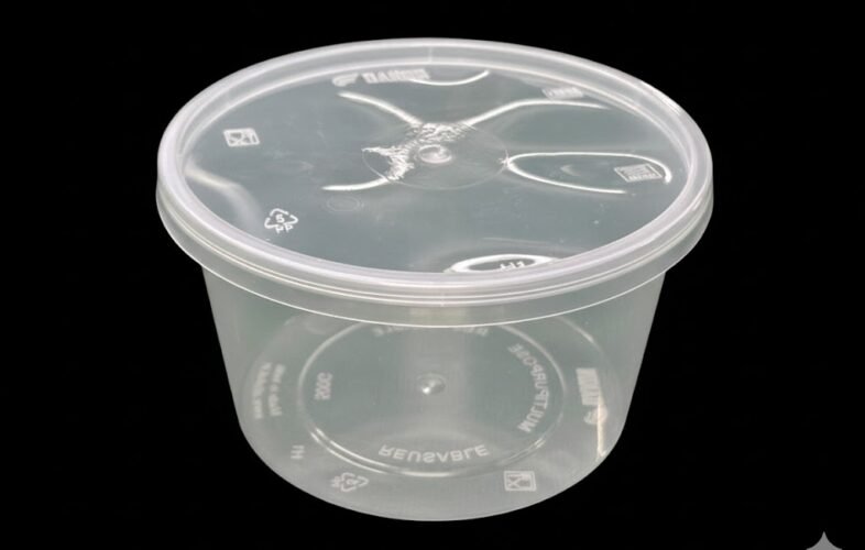500 ml disposable plastic food container