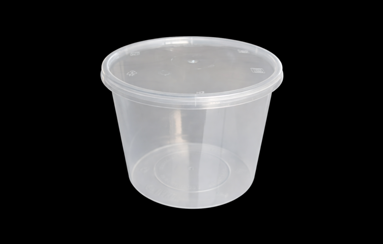 750 ml disposable plastic food container