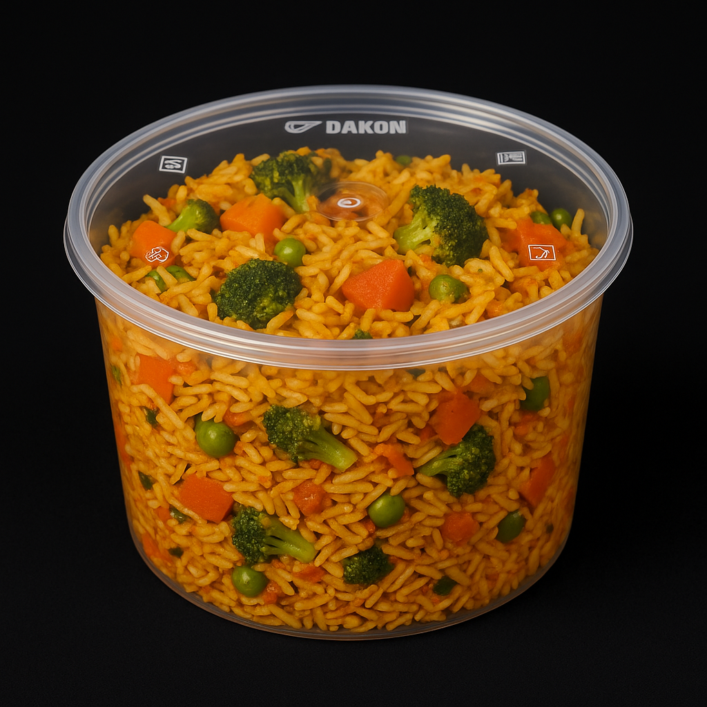 round plastic container