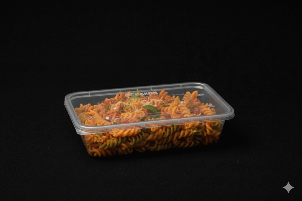 500 ml Disposable rectangle plastic container
