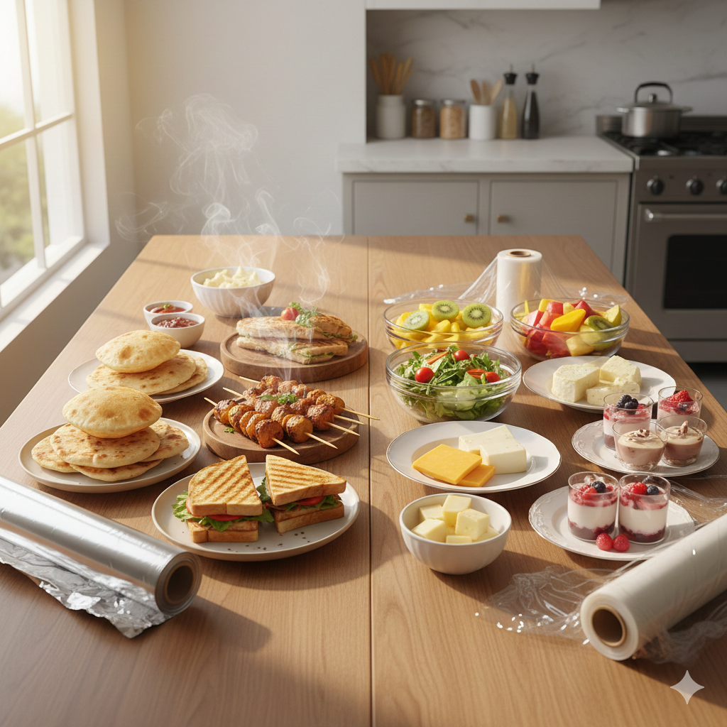 foil rolls vs cling film