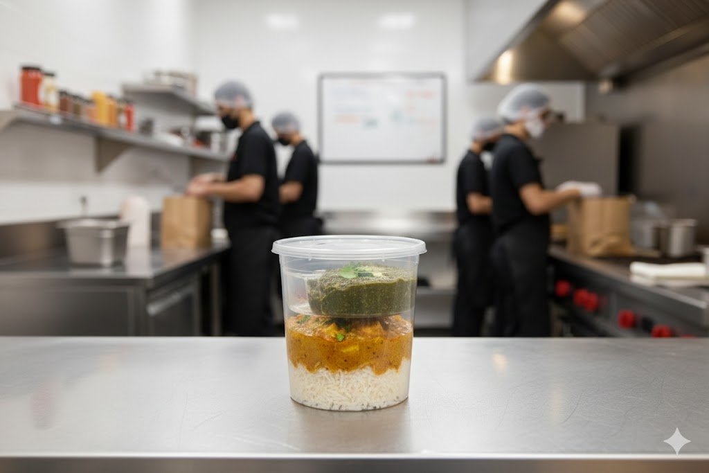 1000 ml disposable plastic food container