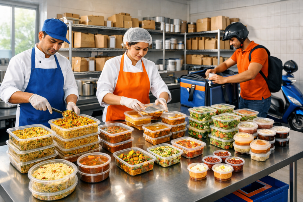 disposable plastic food container