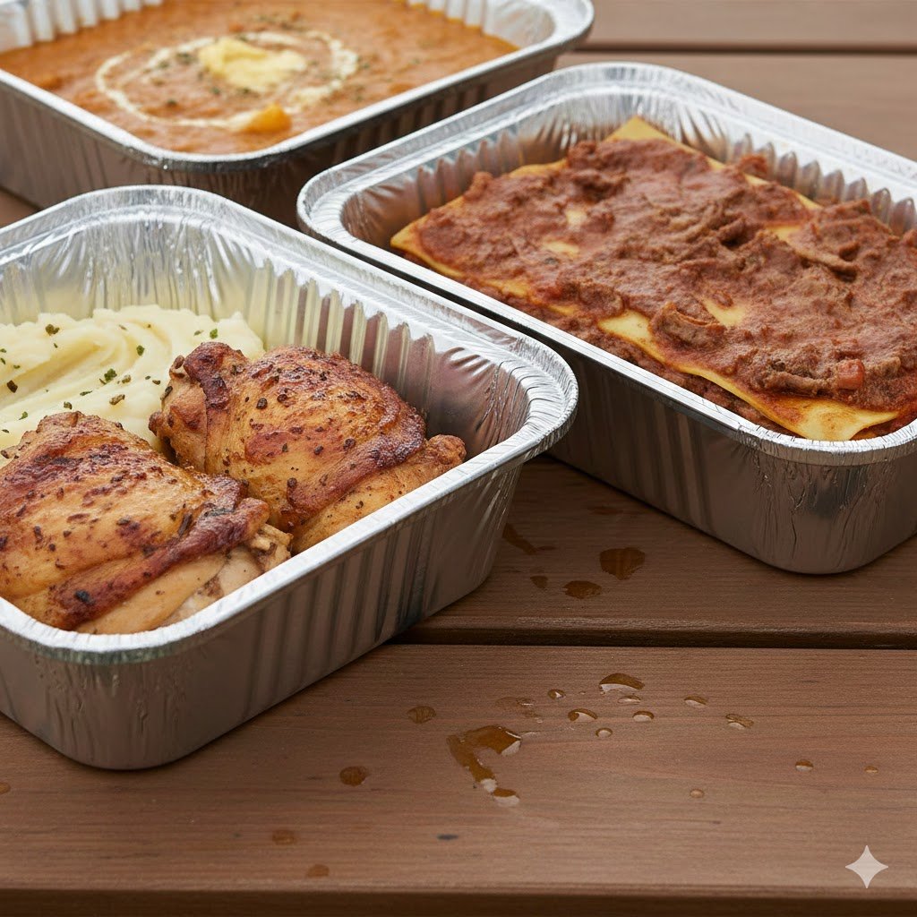 durable aluminium takeaway containers for busy kitchens