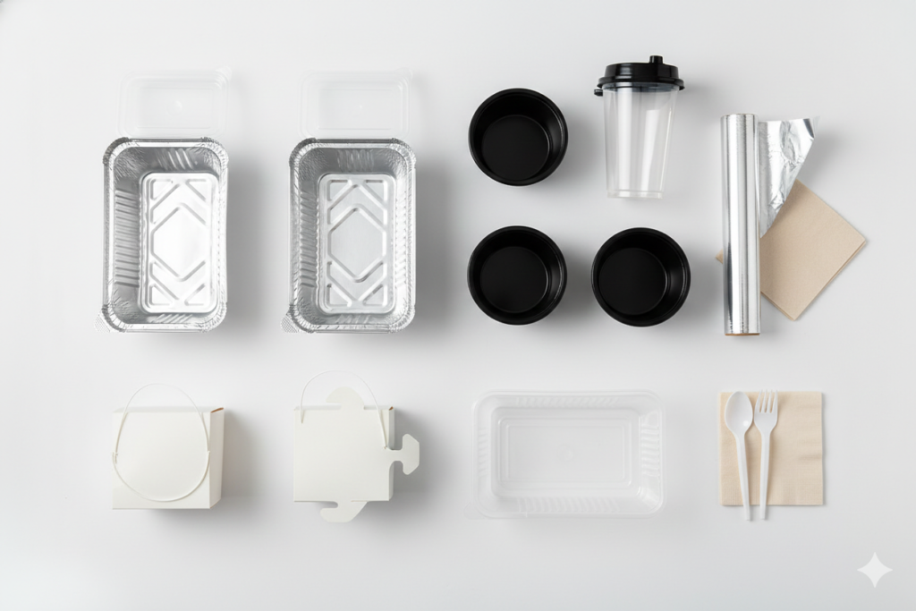 types of food packaging used by restaurants