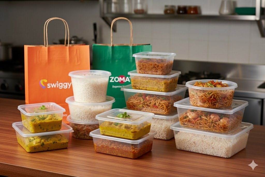 Plastic takeaway containers