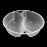2 cp disposable plastic food container