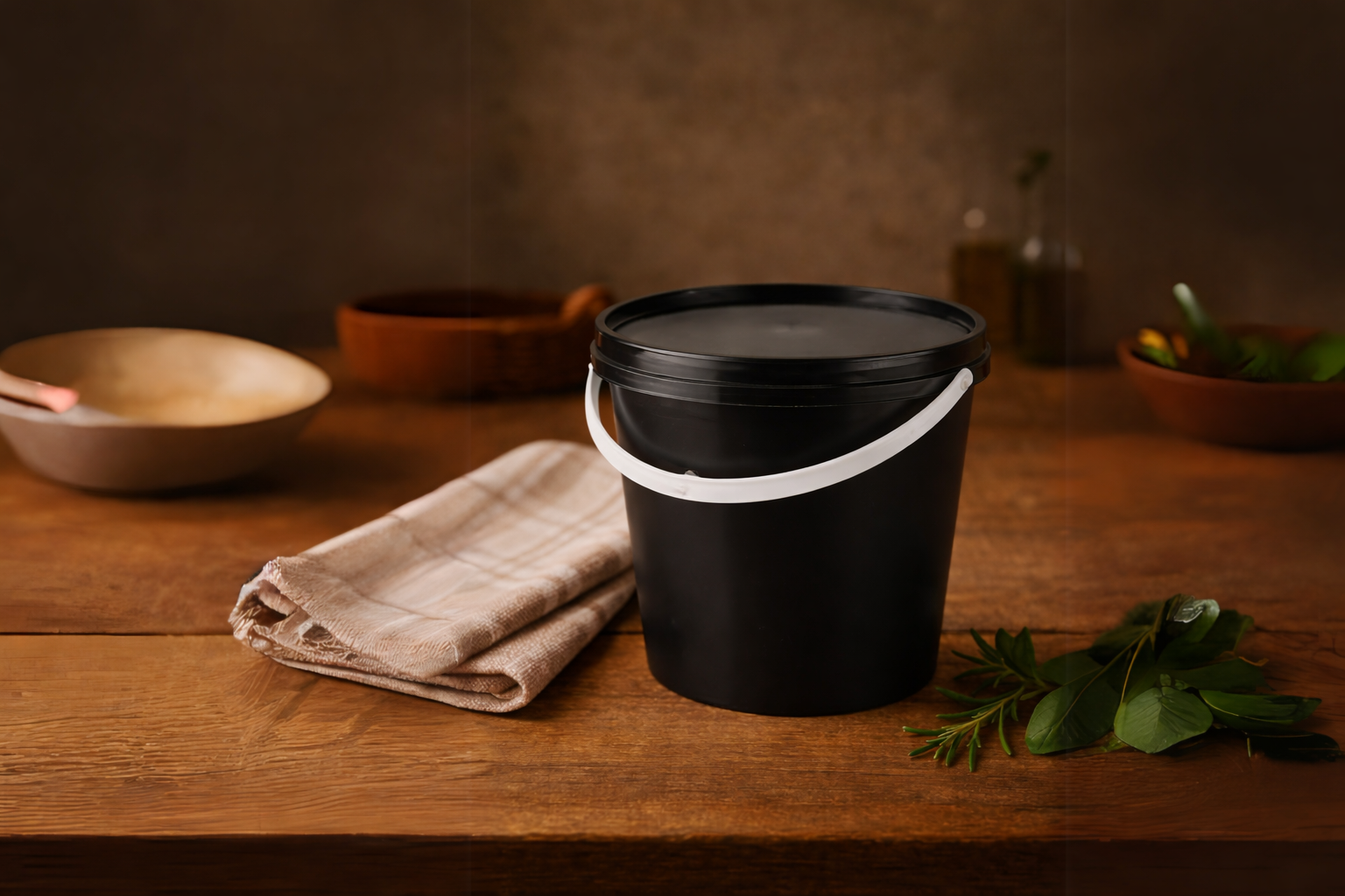 disposable plastic food bucket