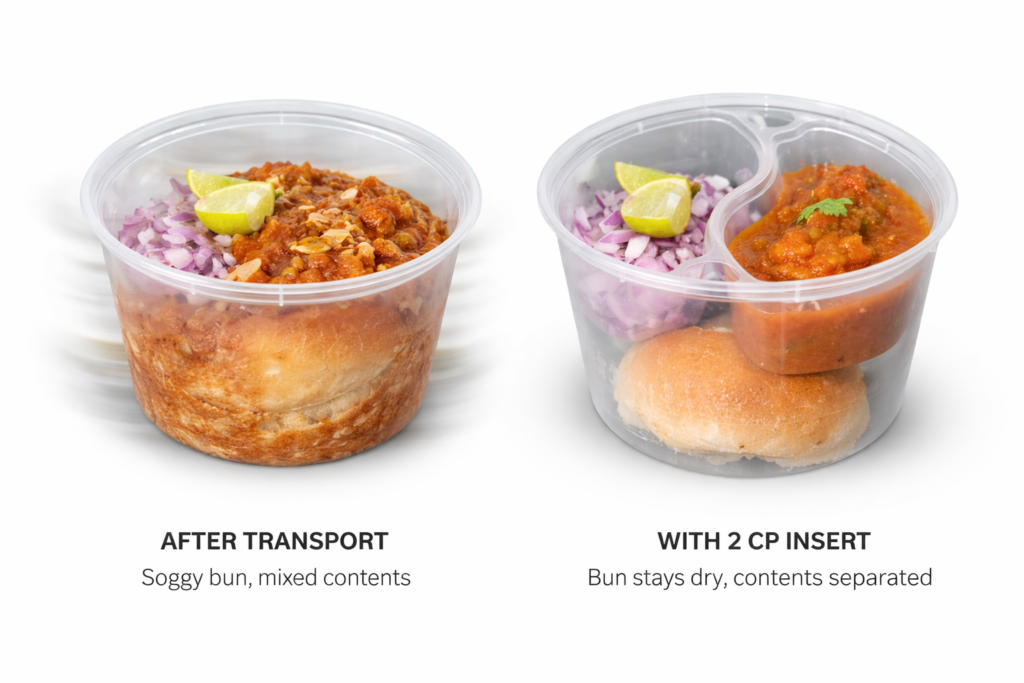 plastic food container with lids