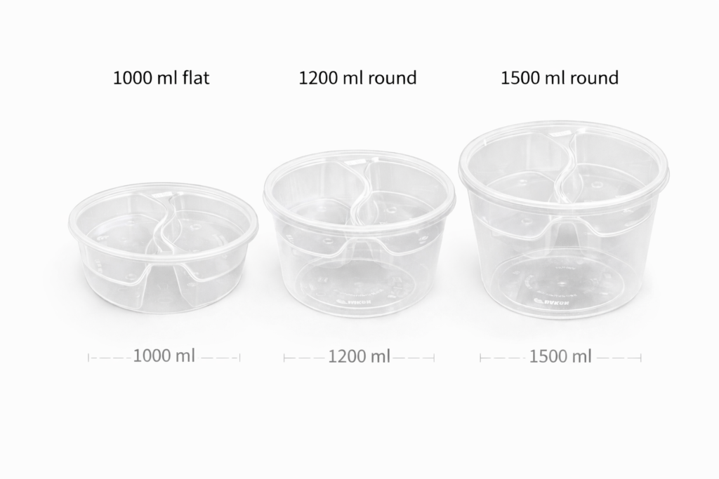 disposable plastic food container