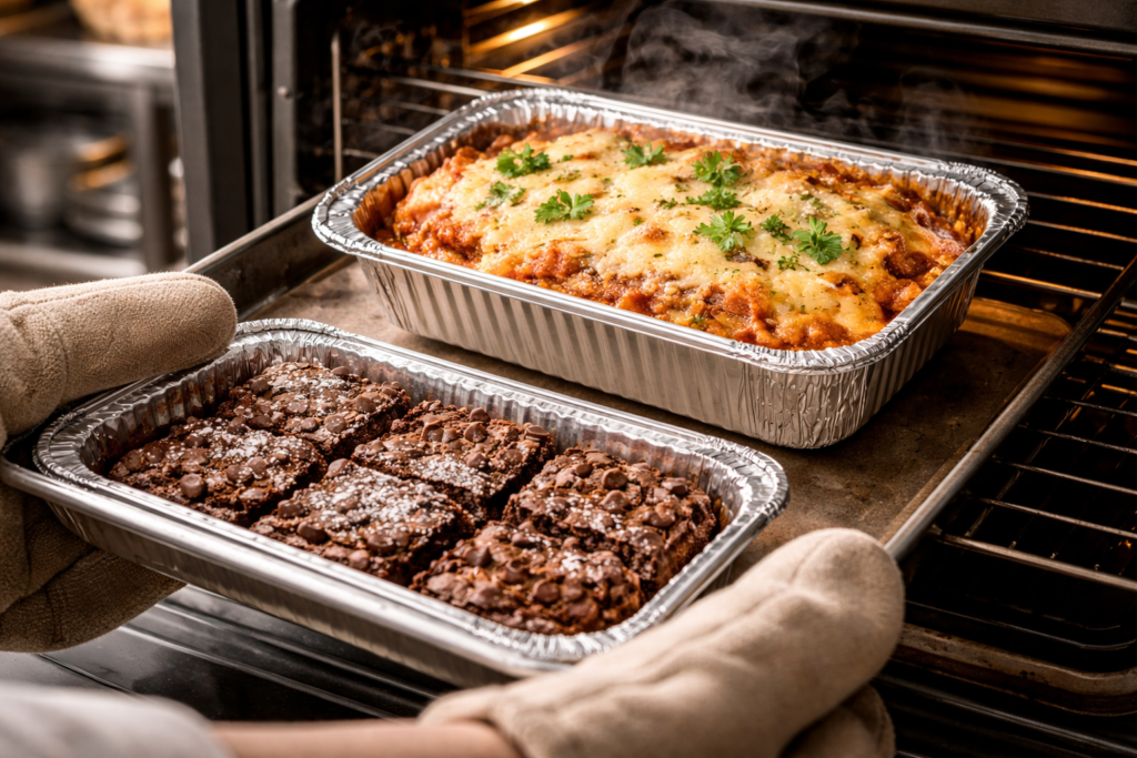 silver foil containers