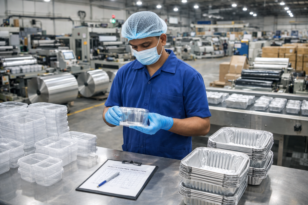 aluminium foil container manufacture