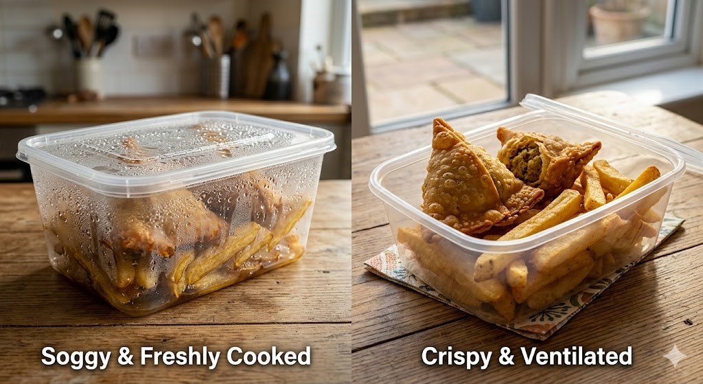 how to keep food crispy